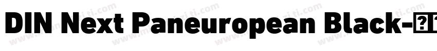 DIN Next Paneuropean Black字体转换